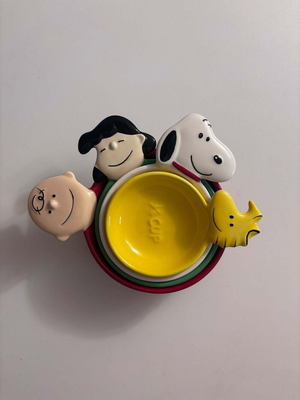 Hallmark Peanuts Character Ceramic Measuring Cup Set 2010